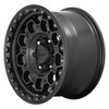 Set 4 KMC KM545 Trek 17x8 5x4.5 Satin Black Wheels 17" 35mm Rims