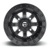 Set 4 Fuel UTV D938 Maverick Beadlock 15x7 4x137 Black Milled Wheels 15" 38mm