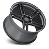 TSW Mechanica 20x10 5x4.5 Matte Gunmetal W/ Matte Black Face Wheel 20" 40mm Rim