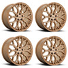 Set 4 Niche M263 Mazzanti 22x10 5x130 Bronze Brushed Wheels 22" 30mm Rims