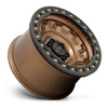 Set 4 17" KMC KM236 Tank Beadlock 17x9 5x5 Matte Bronze Wheels -15mm Rims