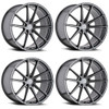 Set 4 TSW Bathurst 19x8.5 5x4.5 Gloss Gunmetal Wheels 19" 15mm Rims
