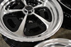 Set 4 American Racing Vintage VN501 500 Mono Cast 15x8 5x4.5 0mm Black Machine