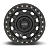 Set 4 KMC KM236 Tank Beadlock 17x9 8x170 Satin Black Wheels 17" -38mm Rims