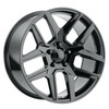 Set 4 Performance Replicas PR192 22x10 5x5.5 Gloss Black Wheels 22" 25mm Rims