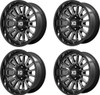 Set 4 XD XD864 Rover 20x10 5x5.5 Gloss Black Milled Wheels 20" -18mm Rims