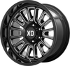 Set 4 XD XD864 Rover 20x10 5x5.5 Gloss Black Milled Wheels 20" -18mm Rims