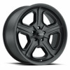 Set 4 15" Vision American Muscle 147 Daytona Satin Black Wheels 15x7 5x4.5 -7mm