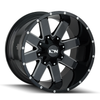 18" Ion 141 18x9 Satin Black 8x180 Wheel 18mm Rim For Chevy GMC