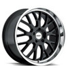 TSW Tremblant 20x10 5x120 Gloss Black W/ Mirror Cut Lip Wheel 20" 25mm Rim