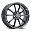 18" Platinum 457GN Revelation 18x8 5x4.5 Gloss Gun Metal Grey Wheel 40mm Rim