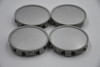 Set 4 Silver 10 Clip Sparkle Silver w/ Silver Lip Center Cap Hub Cap T29Sx4 68mm