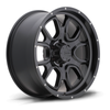 17" Mamba 591B M19 17x9 5x5 Matte Black Wheel -12mm Lifted For Jeep Truck Rim