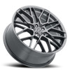 18" Platinum 459GN Retribution 18x8 5x115 Gloss Gunmetal w/ Clear-Coat 35mm Rim