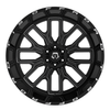 20" TIS 560BM Gloss Black Milled 20x10 Wheel 8x180 -19mm Lifted For Chevy GMC