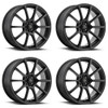 Set 4 18" Focal 448SB F-20 Satin Black 18x8 Wheels 5x108 5x115 40mm Street Rims