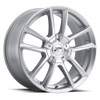 17" Platinum 436S Gemini 17x7.5 5x100 5x4.5 Bright Silver Ultra Armor Wheel 40mm