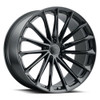 20" OHM PROTON GLOSS BLACK 20x10 5X4.5 Wheel 40mm Rim