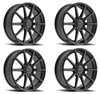 Set 4 18" Motiv 431B Elicit Gloss Black 18x7.5 Wheels 5x4.50 5x120 Rim +40mm