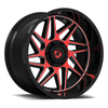 Set 4 20" Gear Off Road 761MBR 20x10 6x135/5.5 Black Machined & Red Tint -19mm