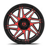 Set 4 20" Gear Off Road 761MBR 20x10 6x135/5.5 Black Machined & Red Tint -19mm