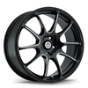 17" Konig 24B Illusion 17x7 4x100 Gloss Black Ball Cut Machined Spoke Wheel 40mm