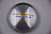 Kazera Chrome/ Machined Yellow Blue logo Wheel Center Cap Hub Cap (Kaz)C-G96 2.625" Snap in