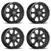Set 4 20" Ultra 219BM Nemesis Gloss Black Milled 20x9 Wheels 8x170 01mm Rims
