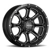 20" Ultra 219BM Nemesis 20x9 8x6.5 Gloss Black CNC Milled Accents Wheel 18mm Rim
