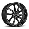 Set 4 16" Platinum 438U Gyro  16x7 Wheels 5x4.50 +40mm