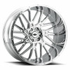 Set 4 22" Vision Off-Road 404 Brawl Chrome Wheels 22x12 6x135 -51mm Lifted