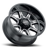 Set 4 20" Ultra 229U Menace 20x10 6x135 6x5.5 Black Diamond Cut Clear-Coat -25mm