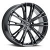 17" Platinum 458GN Prophecy 17X8 5x108 Gloss Gun Metal w/ Clear-Coat Wheel 40mm