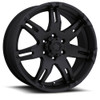17" Ultra 238B Gauntlet 17x9 6x5.5 Matte Black Wheel 25mm For Chevy GMC Cadillac