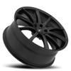 20" Platinum 435SB Flux 20x8.5 5x120 Satin Black Satin Clear-Coat Wheel 40mm Rim