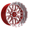 Set 4 26" TIS 560MRL 26X14 8x170 Gloss Red Machined & Lip Logo Wheels -76mm Rims