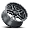 Set 4 20" Ultra 258SB Prowler Truck 20x9 5x5 Satin Black w/ Satin Coat -12mm