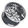 Set 4 20" TIS 544C Chrome 20x10 Wheels 8x6.5 -25mm Lifted For Chevy GMC Ram Ford