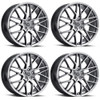 Set 4 17" Platinum 459G Retribution  17x8 Wheels 5x110 +35mm