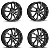 Set 4 17" Platinum 438U Gyro  17x7.5 Wheels 5x4.50 +40mm