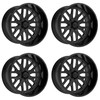 Set 4 24" TIS 560B Gloss Black 24x14 Wheels 6x135 6x5.5 -76mm Lifted Truck Rims