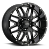 Set 4 20" Ultra 203BM Hunter Gloss Black Milled 20x9 Wheels 5x5.5 18mm Rims