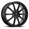 Set 4 16" Platinum 435SB Flux Gloss Black 16x7 Wheels 5x112 40mm Car SUV Rims