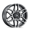 Set 4 17" Ion 146 17x9 Matte Black W Machined Dart Tint 8x170 Wheels 0mm Rims