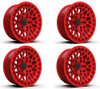 Set 4 17" TIS 555MRT 17x9 6x5.5 -12mm Wheels Gloss Red Tinted Clear Coat Rims