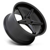 TSW Launch 19x8.5 5x120 Matte Black With Gloss Black Lip Wheel 19" 20mm Rim