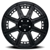 Set 4 20" Ion 149 20x9 Matte Black 6x5.5 Wheels -12mm Rims