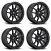 Set 4 Fuel D679 Rebel 20x10 5x150 Matte Black Wheels 20" -18mm For Toyota Rims