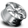 4 17" Vision Muscle 142 Legend Chrome Wheels 17x7 17x8.5 5x4.5 For Ford Mopar