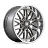 22" US Mag U139 Santa Cruz 22x10.5 5x5.0 Anthracite Diamond Cut Lip Wheel 0mm
